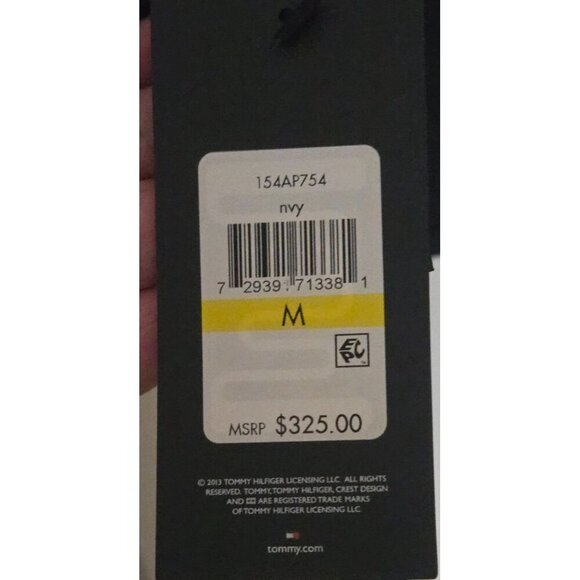 Tommy Hilfiger Men's Poly Twill Full Length Hooded Parka Navy size Medium - Picture 11 of 12